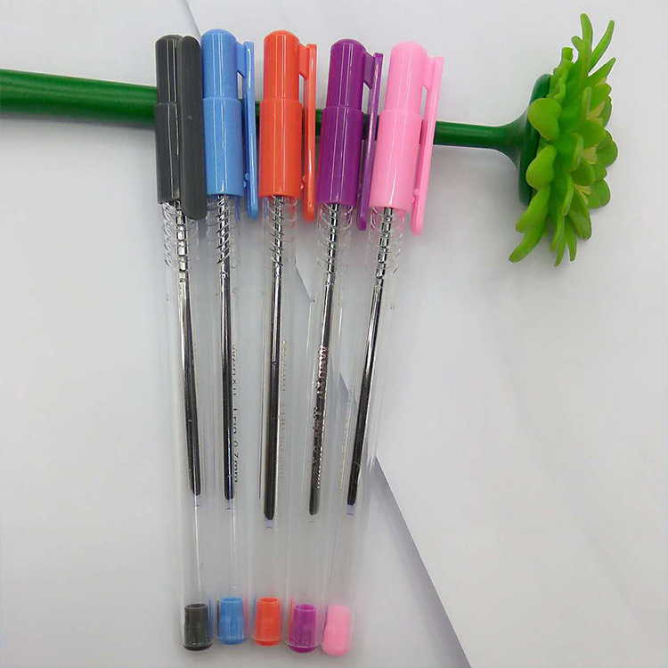 Direct-from-manufacturer anti-slip grip oil-based transparent barrel ballpoint pens recommended. Ref