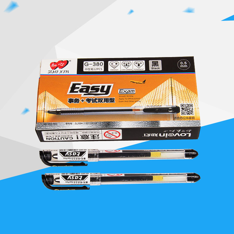 Manufacturer-recommended Zhixin 380 gel pen wholesale: Even ink flow, smooth writing, crisp lines. 3